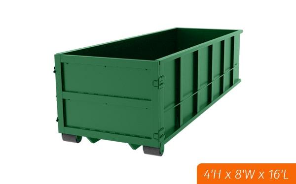 the cost of renting 15 yard dumpsters depends on the location and rental period